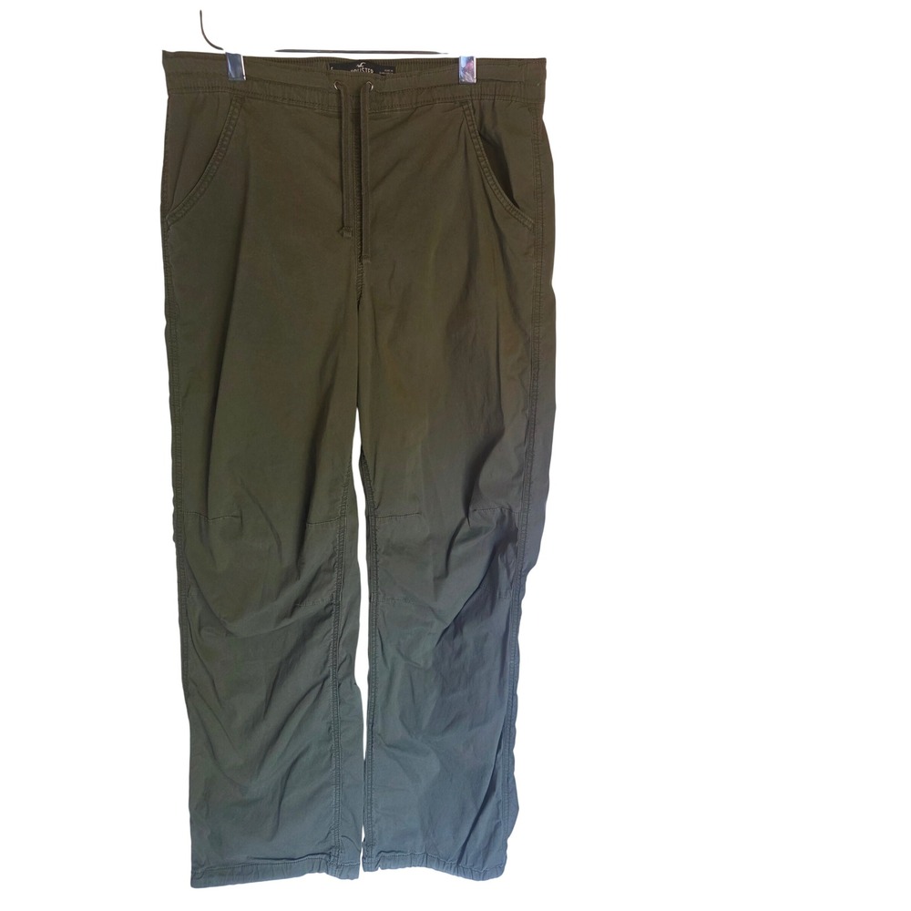 Hollister Ultra High-Rise Baggy Pants Olive Greenโ Drawstring Utility Womens S